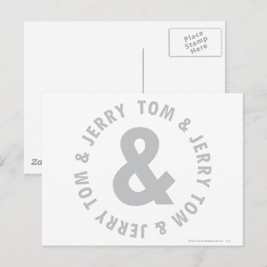Tom en Jerry Round Logo 2 Briefkaart (Voorkant / Achterkant)