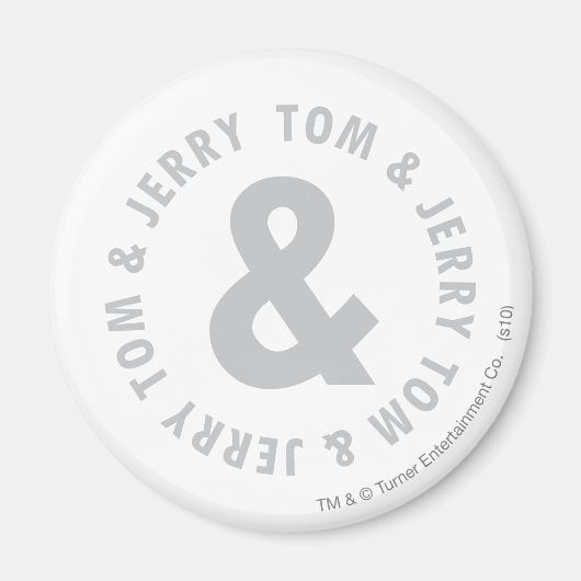 Tom en Jerry Round Logo 2 Magneet (Voorkant)