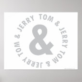 Tom en Jerry Round Logo 2 Poster (Voorkant)
