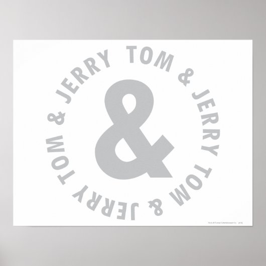 Tom en Jerry Round Logo 2 Poster (Voorkant)