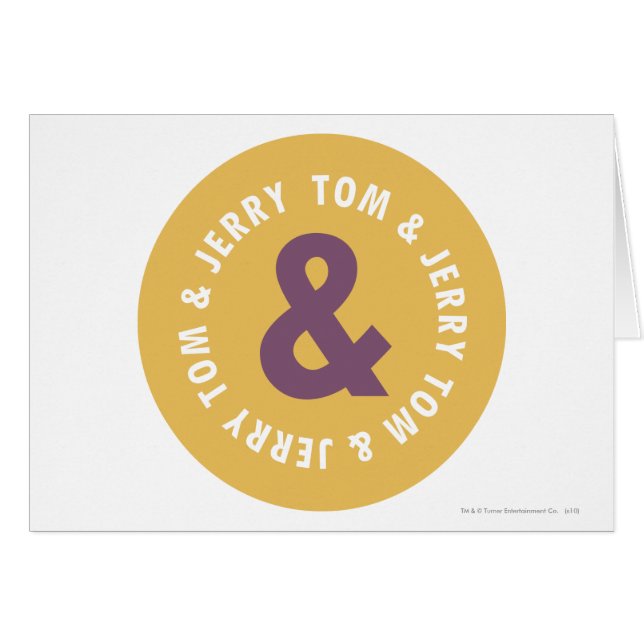 Tom en Jerry Round Logo 3 (Voorkant Horizontaal)