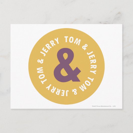 Tom en Jerry Round Logo 3 Briefkaart (Voorkant)