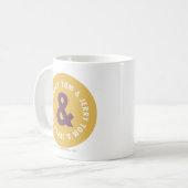 Tom en Jerry Round Logo 3 Koffiemok (Voorkant links)