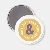 Tom en Jerry Round Logo 3 Magneet (Voorkant / Achterkant)