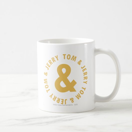 Tom en Jerry Round Logo 4 Koffiemok (Rechts)