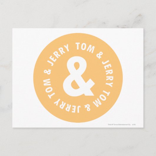 Tom en Jerry Round Logo 5 Briefkaart (Voorkant)
