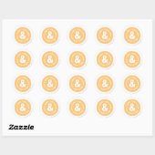 Tom en Jerry Round Logo 5 Ronde Sticker (Vel)
