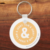 Tom en Jerry Round Logo 5 Sleutelhanger (Voorkant)