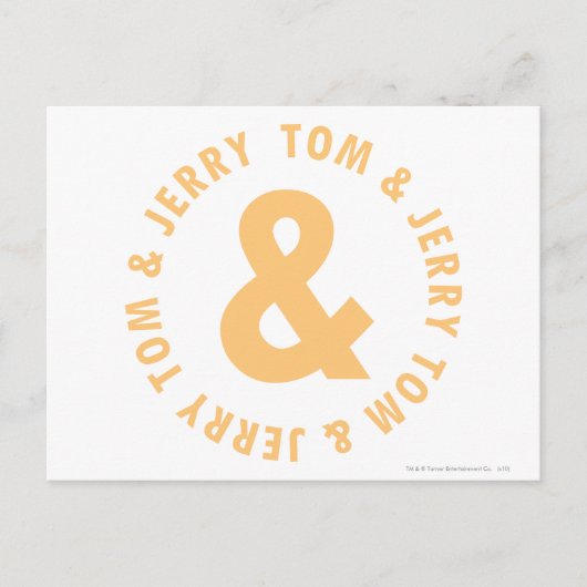 Tom en Jerry Round Logo 6 Briefkaart (Voorkant)