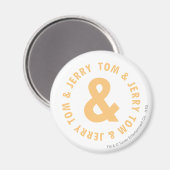 Tom en Jerry Round Logo 6 Magneet (Voorkant / Achterkant)