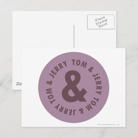 Tom en Jerry Round Logo 7 Briefkaart (Voorkant / Achterkant)