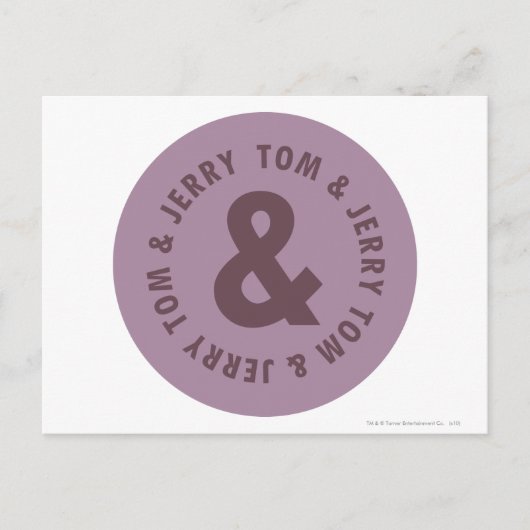 Tom en Jerry Round Logo 7 Briefkaart (Voorkant)