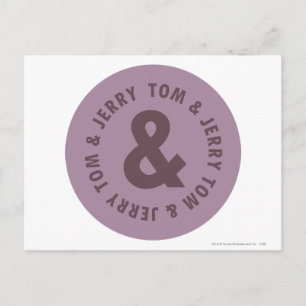 Tom en Jerry Round Logo 7 Briefkaart