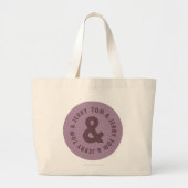 Tom en Jerry Round Logo 7 Grote Tote Bag (Voorkant)