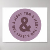 Tom en Jerry Round Logo 7 Poster (Voorkant)
