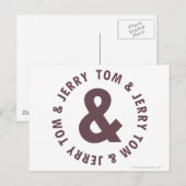 Tom en Jerry Round Logo 8 Briefkaart (Voorkant / Achterkant)