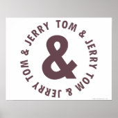 Tom en Jerry Round Logo 8 Poster (Voorkant)