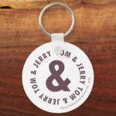 Tom en Jerry Round Logo 8 Sleutelhanger (Voorkant)