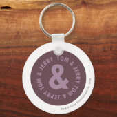 Tom en Jerry Round Logo 9 Sleutelhanger (Voorkant)