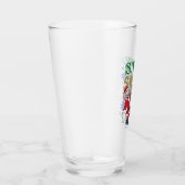 Tom en Jerry Santas door de boom Glas (Rechts)