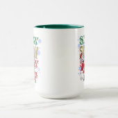 Tom en Jerry Santas door de boom Mok (Midden)