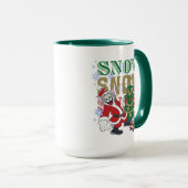 Tom en Jerry Santas door de boom Mok (Voorkant rechts)