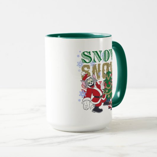 Tom en Jerry Santas door de boom Mok (Voorkant rechts)