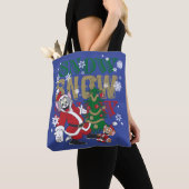 Tom en Jerry Santas door de boom Tote Bag (Dichtbij)