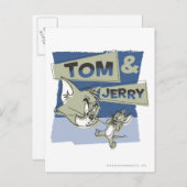 Tom en Jerry Scaredey Mouse Briefkaart (Voorkant / Achterkant)