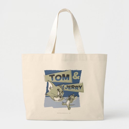 Tom en Jerry Scaredey Mouse Grote Tote Bag (Voorkant)