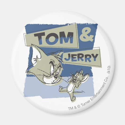 Tom en Jerry Scaredey Mouse Magneet (Voorkant)
