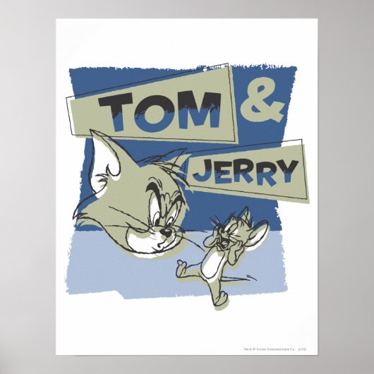 Tom en Jerry Scaredey Mouse Poster (Voorkant)