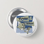 Tom en Jerry Scaredey Mouse Ronde Button 5,7 Cm (Voorkant /achterkant)