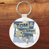 Tom en Jerry Scaredey Mouse Sleutelhanger (Voorkant)