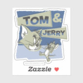 Tom en Jerry Scaredey Mouse Sticker (Vel)