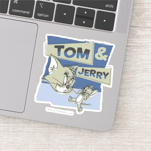 Tom en Jerry Scaredey Mouse Sticker (Detail)