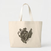 Tom en Jerry Skull Grote Tote Bag (Voorkant)