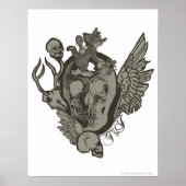Tom en Jerry Skull Poster (Voorkant)