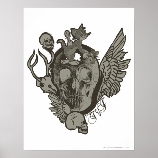 Tom en Jerry Skull Poster (Voorkant)