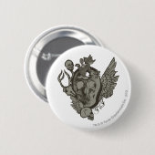 Tom en Jerry Skull Ronde Button 5,7 Cm (Voorkant /achterkant)