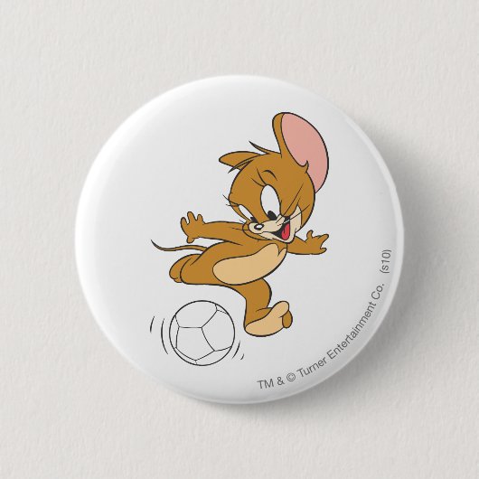 Tom en Jerry Soccer (Football) 2 Ronde Button 5,7 Cm (Voorkant)