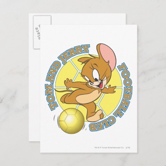 Tom en Jerry Soccer (Football) 4 Briefkaart (Voorkant / Achterkant)