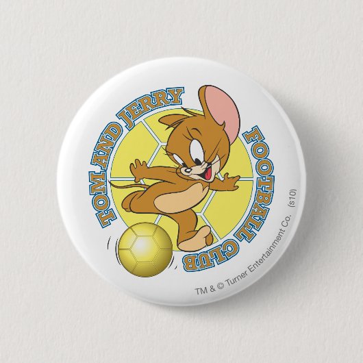 Tom en Jerry Soccer (Football) 4 Ronde Button 5,7 Cm (Voorkant)