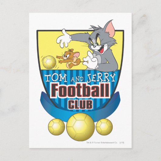 Tom en Jerry Soccer (Football) 5 Briefkaart (Voorkant)