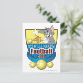 Tom en Jerry Soccer (Football) 5 Briefkaart (Staand voorkant)