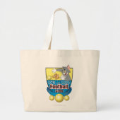 Tom en Jerry Soccer (Football) 5 Grote Tote Bag (Voorkant)
