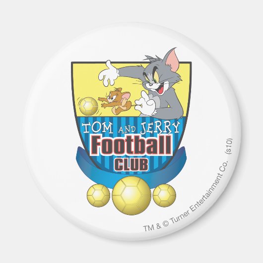 Tom en Jerry Soccer (Football) 5 Magneet (Voorkant)