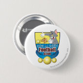 Tom en Jerry Soccer (Football) 5 Ronde Button 5,7 Cm (Voorkant /achterkant)