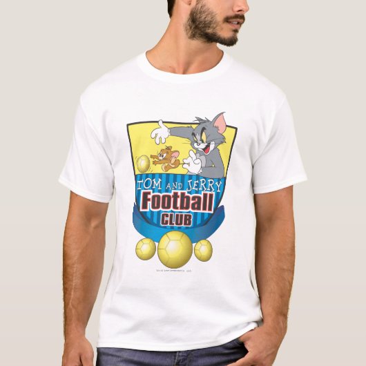 Tom en Jerry Soccer (Football) 5 T-shirt (Voorkant)