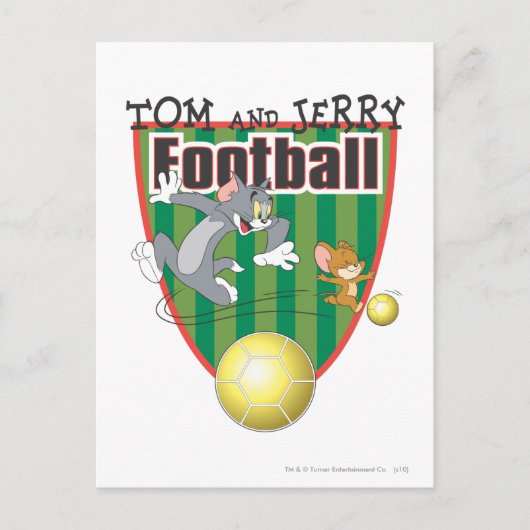Tom en Jerry Soccer (Football) 6 Briefkaart (Voorkant)
